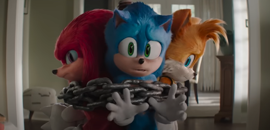 Sonic, Knuckles y Tails en Sonic 3: La película.